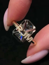 Load image into Gallery viewer, Design reference: diamond-set initials on the band