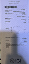 Load image into Gallery viewer, IGI report LG816678656: 3.05 carat lab-grown radiant diamond, E VVS2