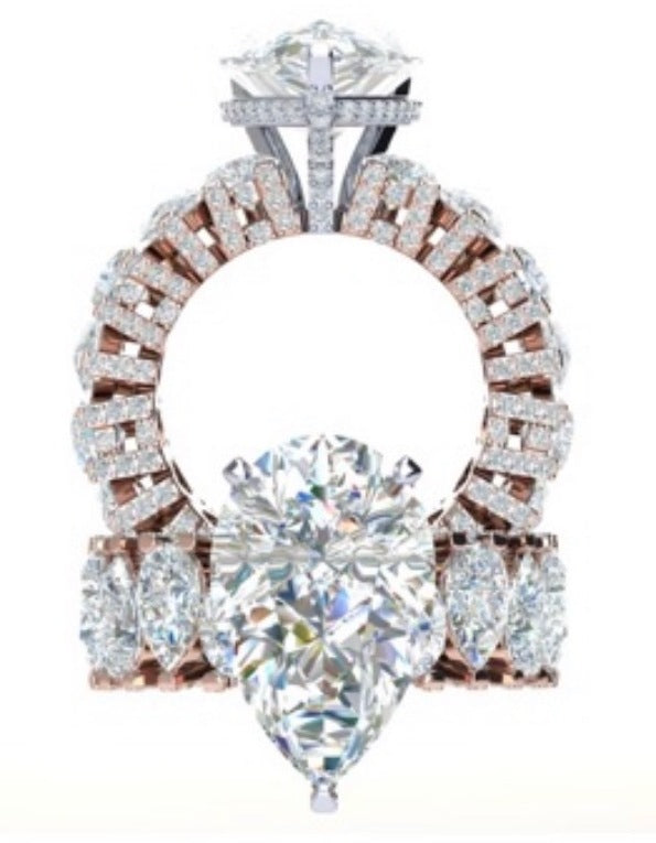 Design reference: pear diamond ring