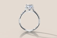 Load image into Gallery viewer, Custom 14k Gold Oval Diamond Ring — Order 9
