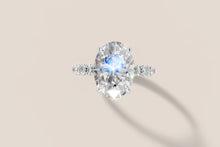 Load image into Gallery viewer, Custom 14k Gold Oval Diamond Ring — Order 9
