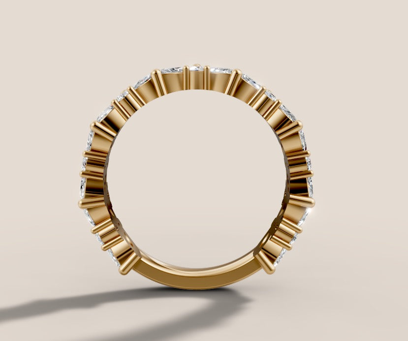 Marquise Diamond Eternity Band in 14k Gold