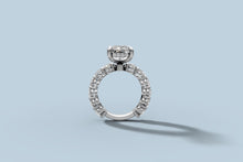 Load image into Gallery viewer, Custom 14k Gold Oval Diamond Ring — Order 8

