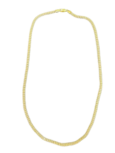 Two-Tone 14K Gold Ice Chain 4.5mm