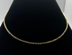 Rope Chain 18" Chain Necklace in 14k Gold