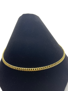 Cuban Link 22" Chain Necklace in 14k Gold